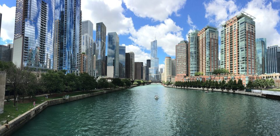 Stadtfotos, schöne Städte, Fluss, Architektur, Stadtansicht, Chicago, Stadtbild, Wasserlandschaft, Wolkenkratzer