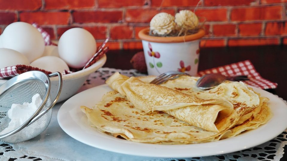 бліны, бліны, бліны, süsspeise, яйкі, спячы, рыхтаваць, кухня, ежа, талерка, ежа, дэсерт