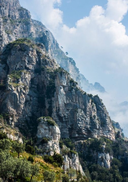 Amalfi Costa De Amalfi Penhasco Rocha