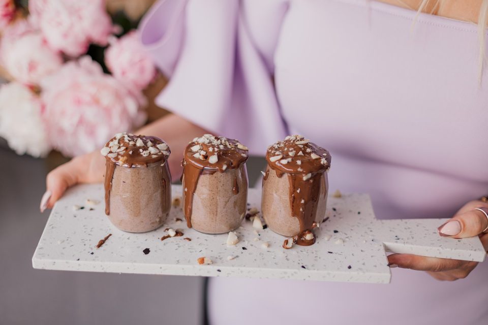 Le Dessert Chocolat Aliments Bonbons Des Noisettes