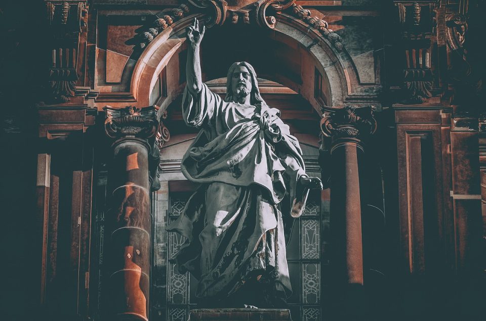 Katedra W Berlinie Rzeźba Jezus Chrystus Statua