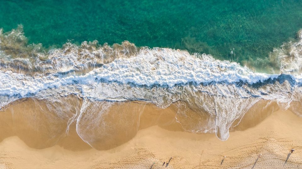Beach Waves Sea Ocean Nature Sand Blue Scene