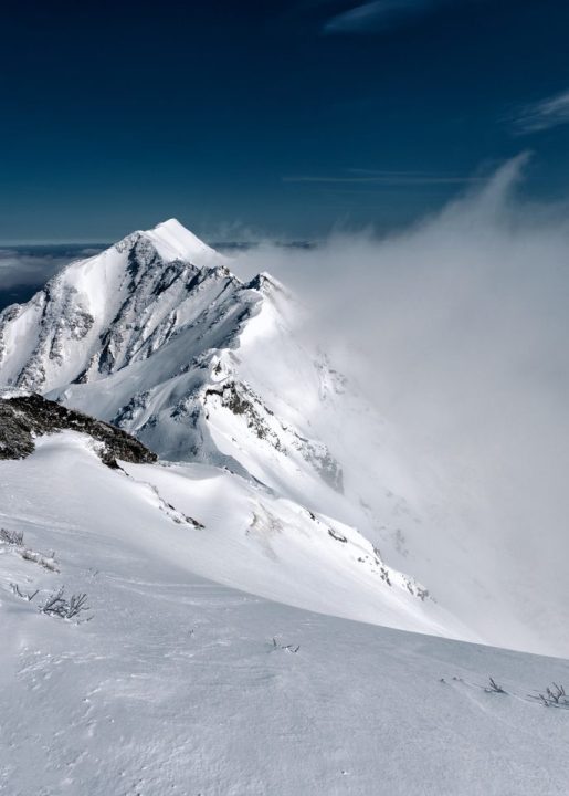Neve Montanhas Pico Cume Montanhoso