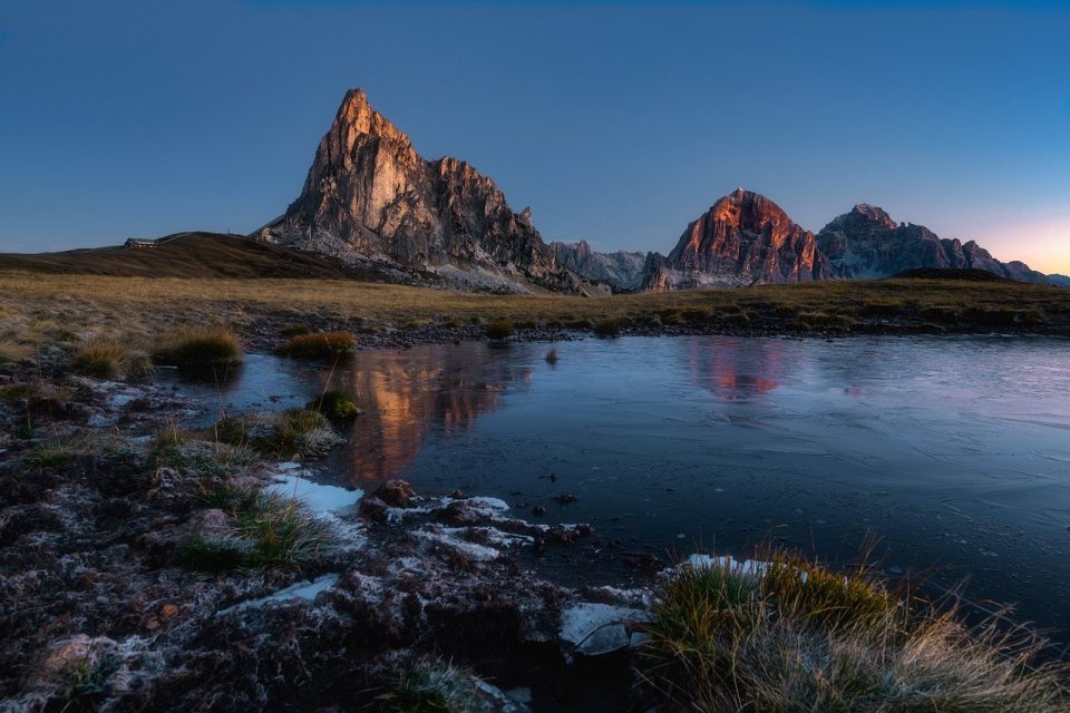 Italien Berge Sonnenaufgang Natur Morgen