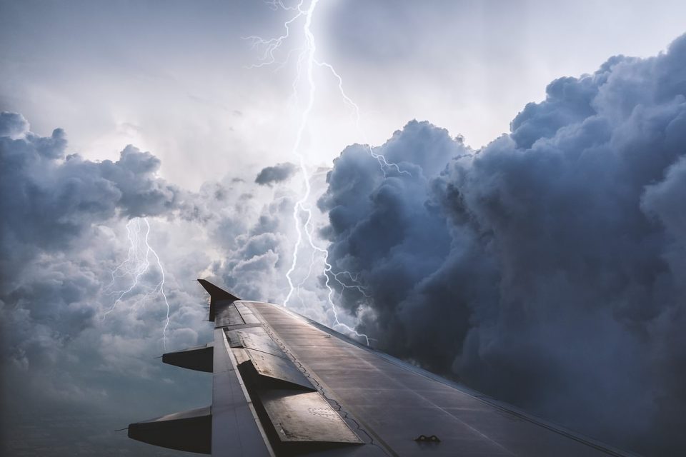 Flygplan Flygande Himmel Moln Natur Storm