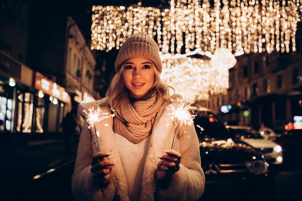 Femme Cierges Magiques Vêtements D'hiver Illuminé