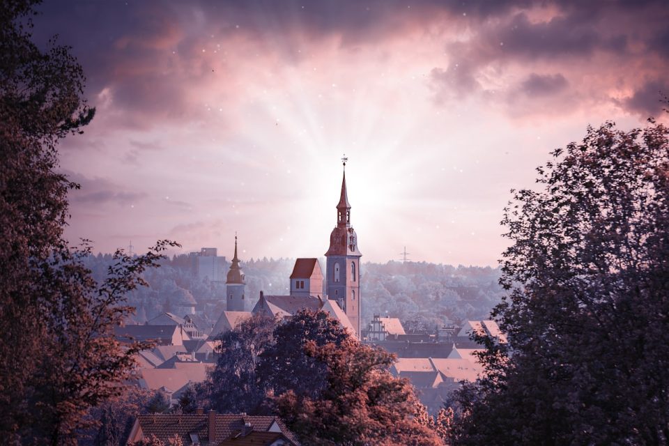Freiberg Church Church Tower City Historical