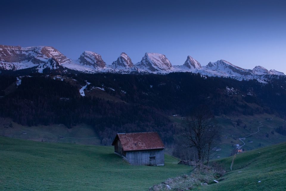 Montagne Vigilia Natura Crepuscolo Paesaggio