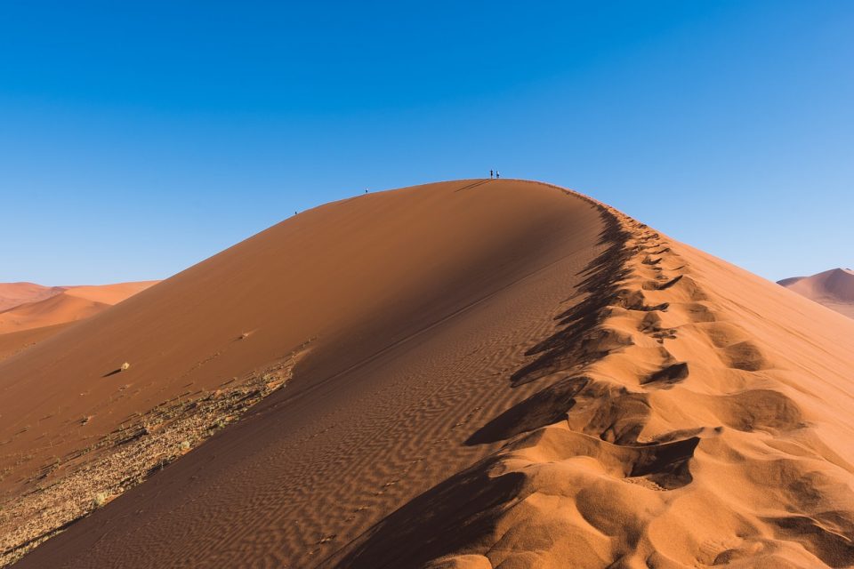 Öken Sand Torr Dune Serien Karga Resa Klimat