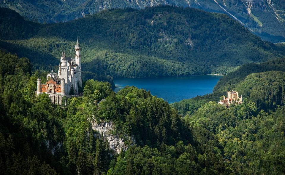 Замок Дерево Пейзаж Кристин Бавария Allgäu