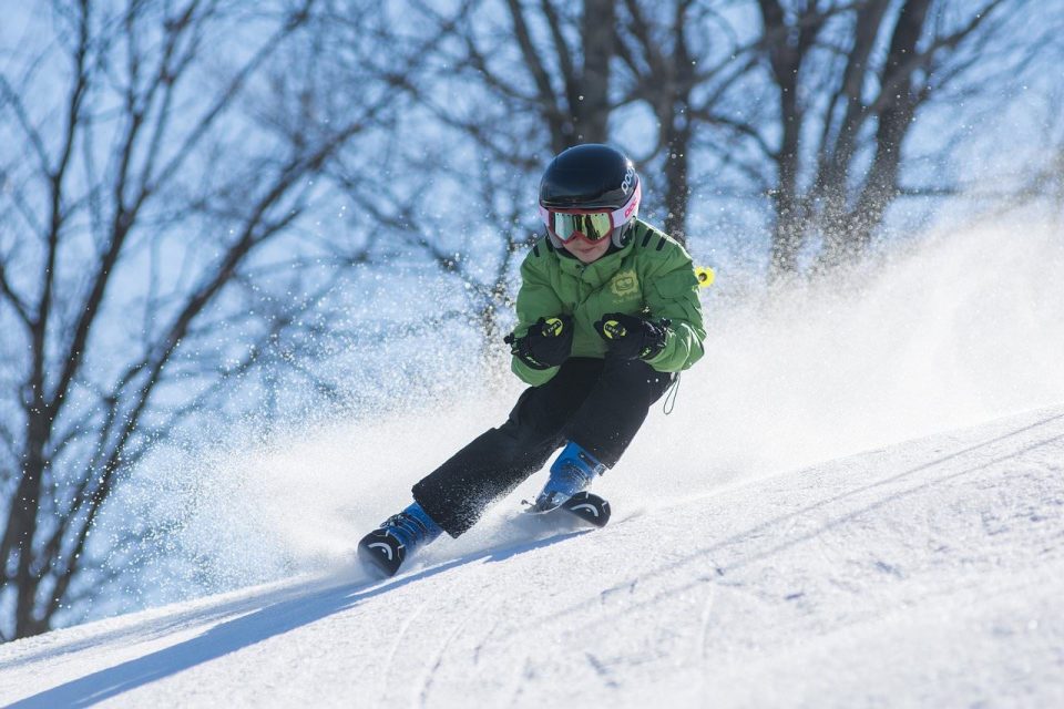 Berniukų slidinėjimo akiniai šalti akiniai Kid Snow Sport