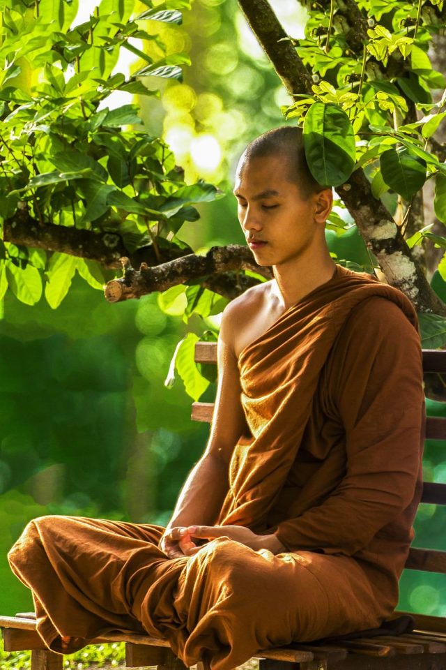 monghe, magnilay, zen, meditation, monk meditating, theravada buddhism, relihiyon, relihiyoso, meditating