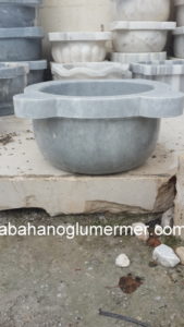 mavi renkli gri mermer kurna ku-006 250 tl